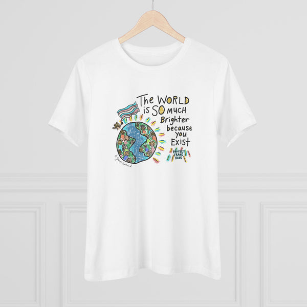 The World is SO much brighter with you in it, protect trans kids Tshirt or Hoodie