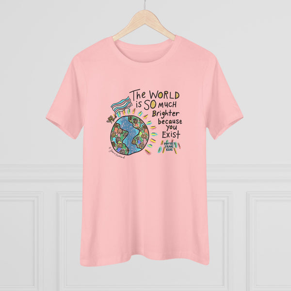 The World is SO much brighter with you in it, protect trans kids Tshirt or Hoodie