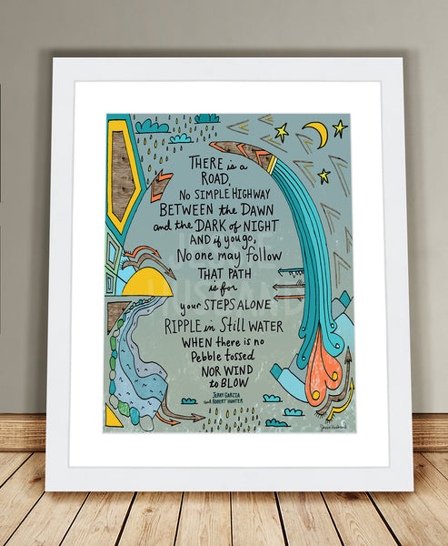 Ripple, Jerry Garcia, Robert Hunter, Grateful dead lyric art