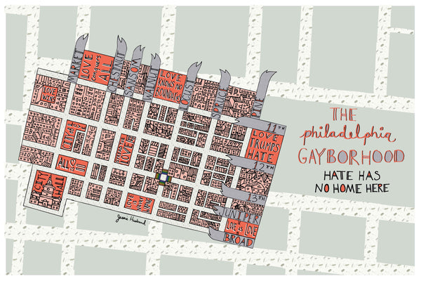 Map of Philly Gayborhood - Jessie husband
