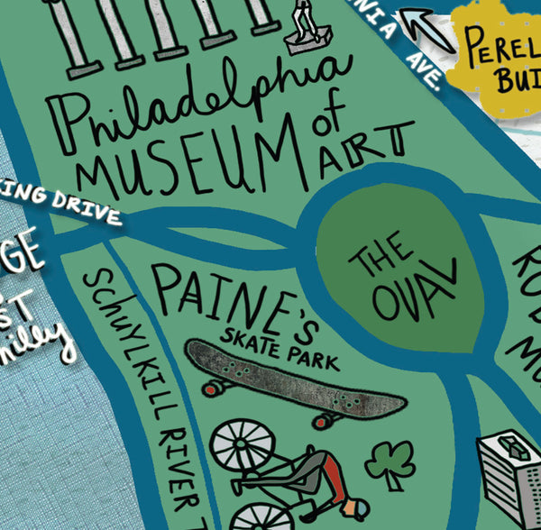 Map of Fairmount, Philadelphia (customization and framing options available) - Jessie husband