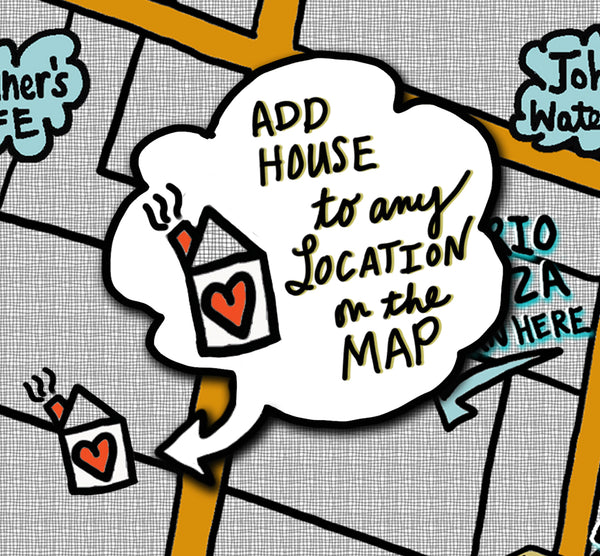 Map of Bella Vista, Philadelphia (customization and framing options available) - Jessie husband