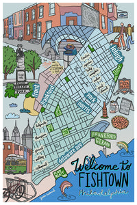 Map of Fishtown, Philadelphia - Jessie husband